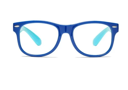 1 pair-Blue Light Blocking Glasses for Kids-unisex- Unbreakable Frame /Baby Blue