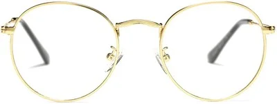 Pro Acme Classic Round Metal Clear Lens Glasses Frame Unisex Circle Eyeglasses