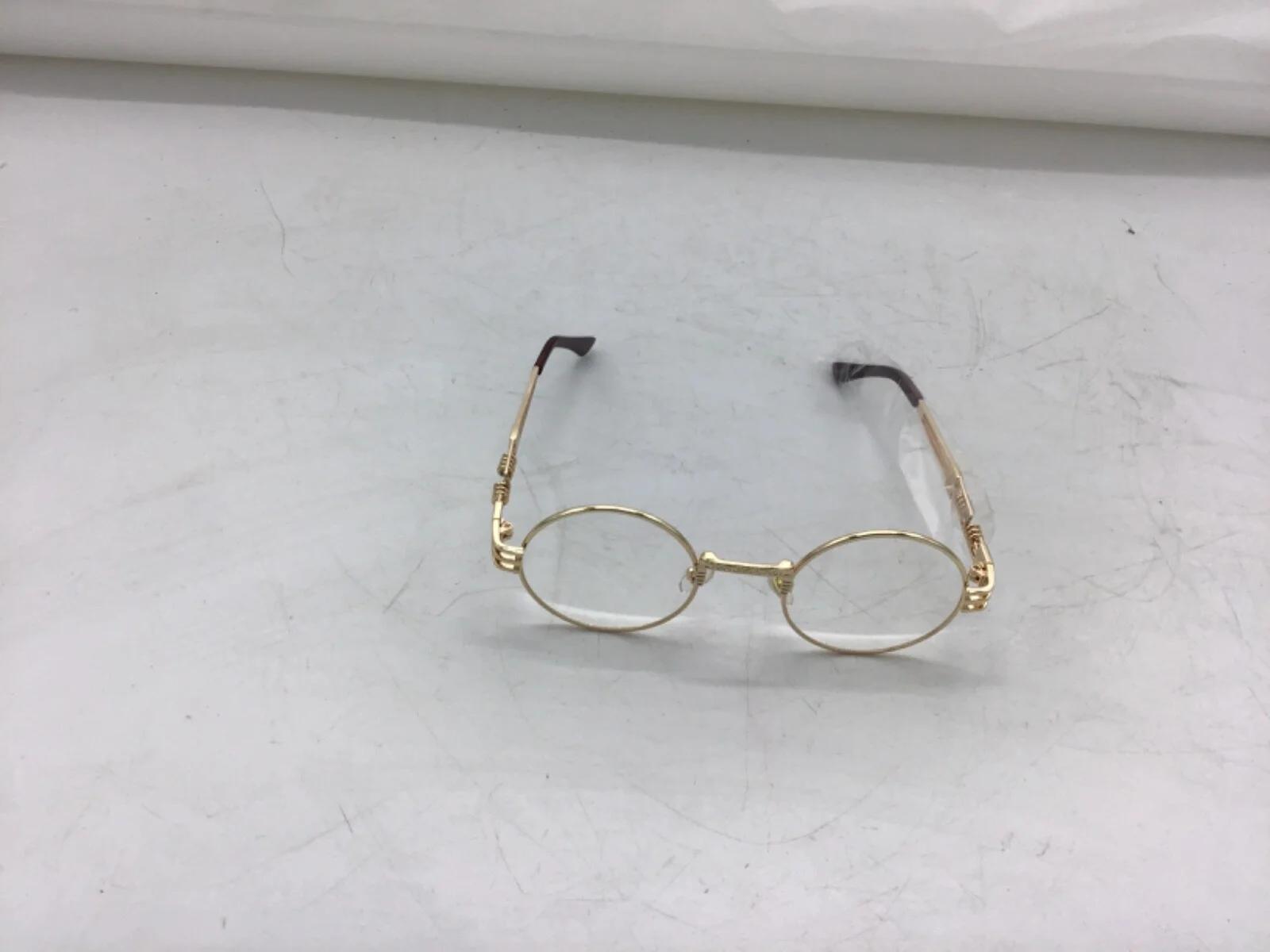 Pro Acme John Lennon Like Gold Frame, Clear Lens Glasses 2